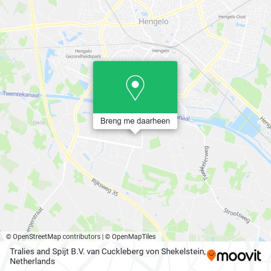 Tralies and Spijt B.V. van Cuckleberg von Shekelstein kaart