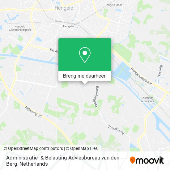 Administratie- & Belasting Adviesbureau van den Berg kaart