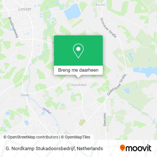 G. Nordkamp Stukadoorsbedrijf kaart
