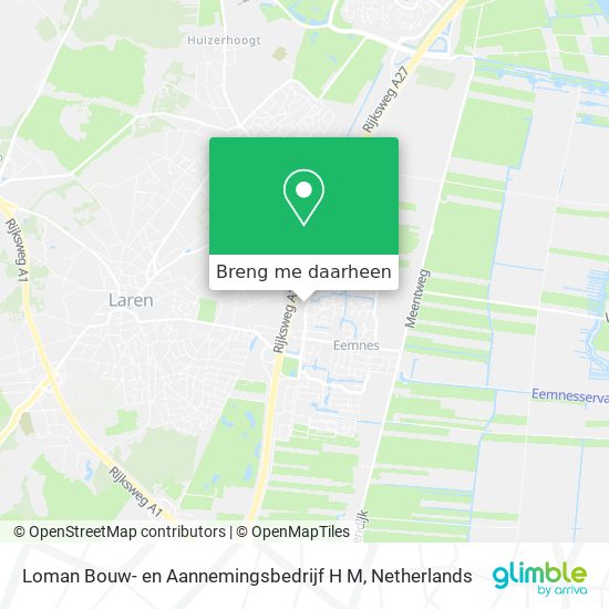 Loman Bouw- en Aannemingsbedrijf H M kaart