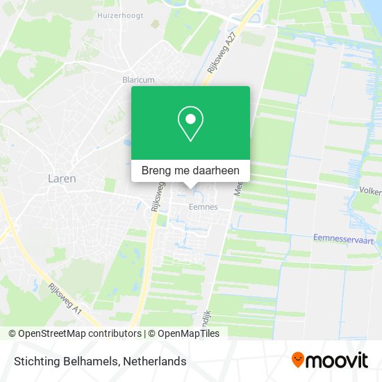 Stichting Belhamels kaart