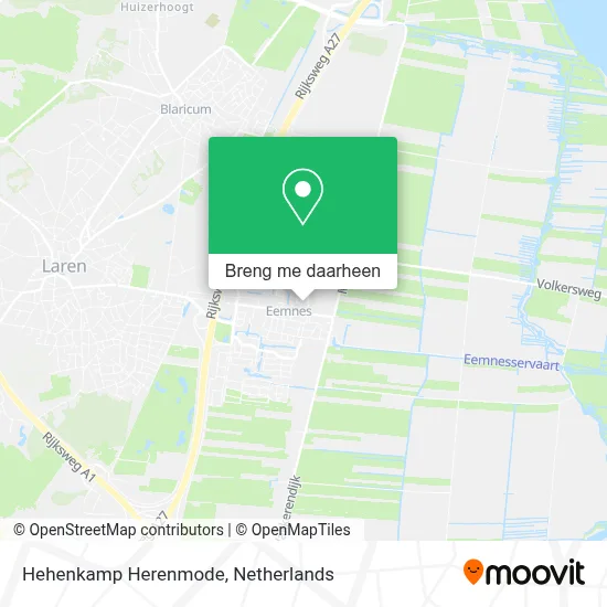 Hehenkamp Herenmode kaart
