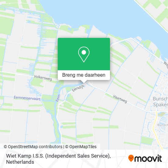 Wiet Kamp I.S.S. (Independent Sales Service) kaart