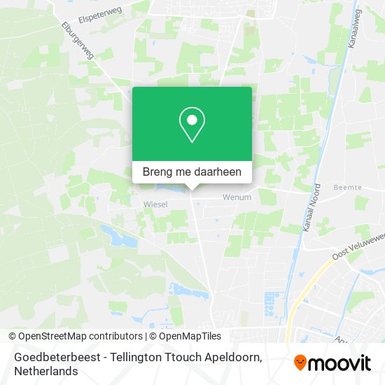 Goedbeterbeest - Tellington Ttouch Apeldoorn kaart