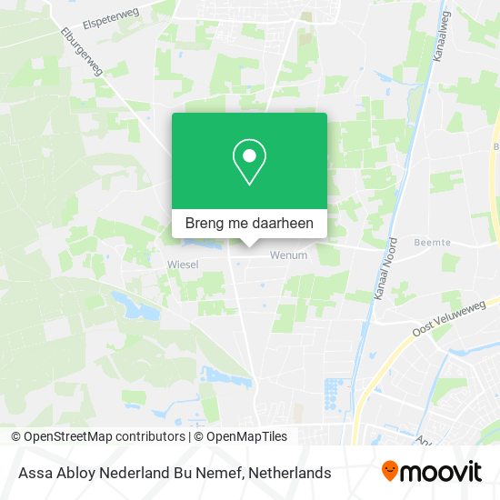 Assa Abloy Nederland Bu Nemef kaart