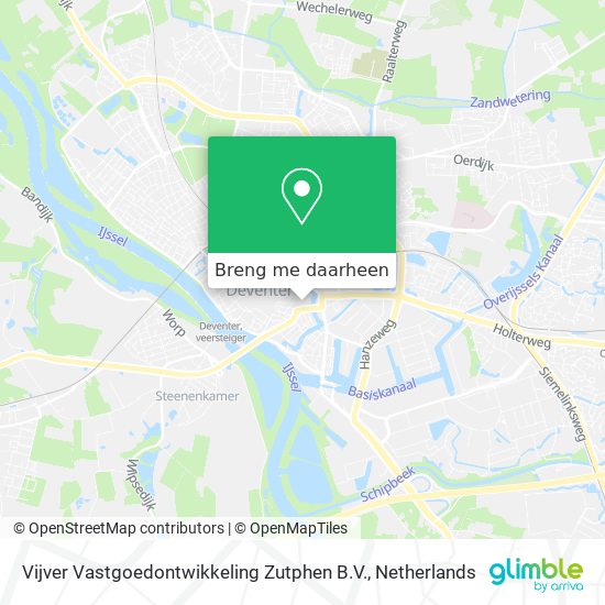 Vijver Vastgoedontwikkeling Zutphen B.V. kaart