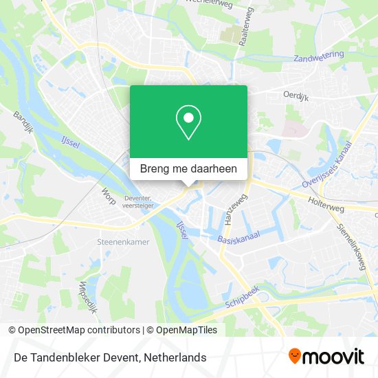 De Tandenbleker Devent kaart