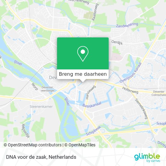 DNA voor de zaak kaart