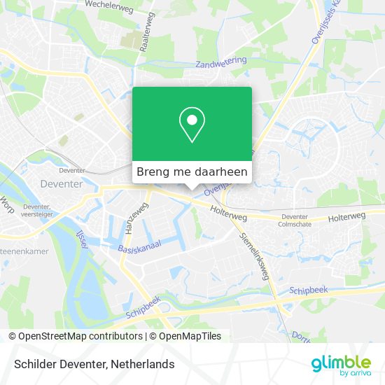 Schilder Deventer kaart