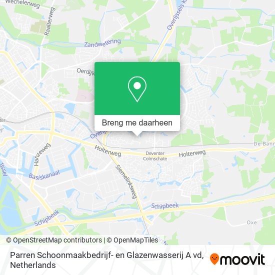 Parren Schoonmaakbedrijf- en Glazenwasserij A vd kaart