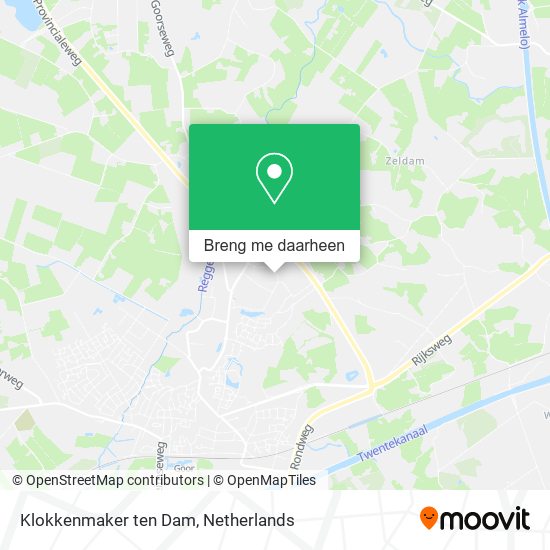 Klokkenmaker ten Dam kaart