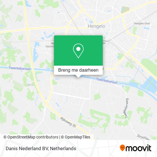 Danis Nederland BV kaart