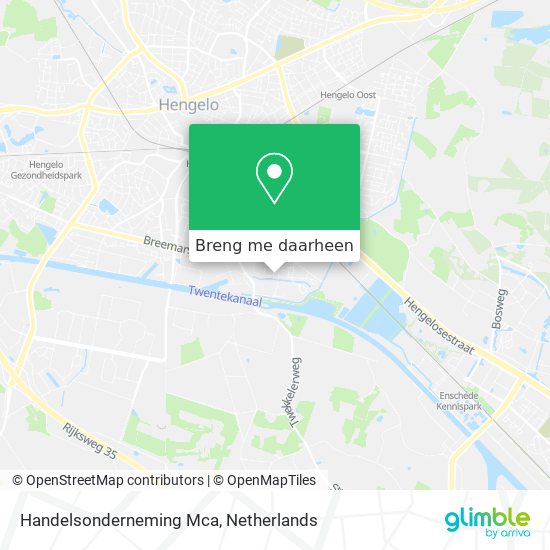 Handelsonderneming Mca kaart