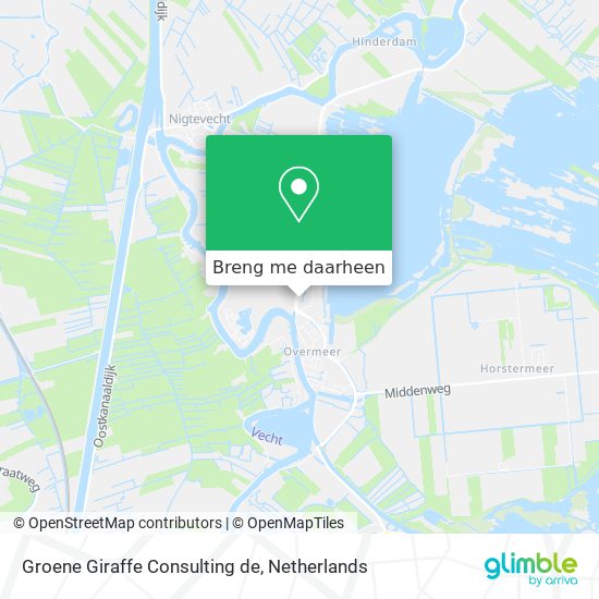 Groene Giraffe Consulting de kaart