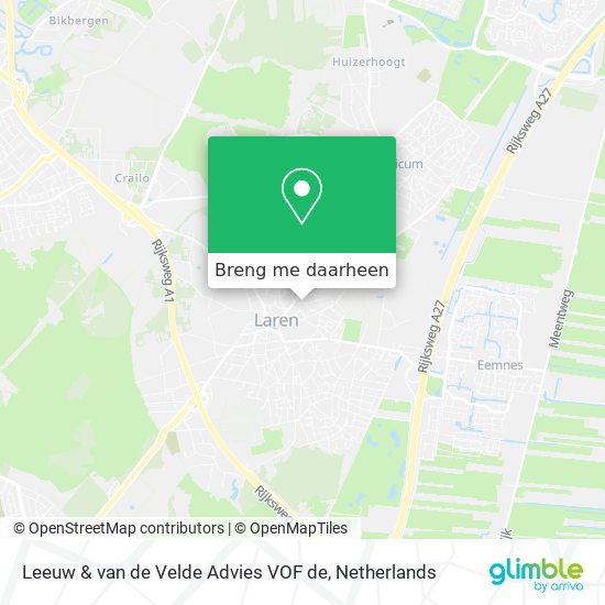 Leeuw & van de Velde Advies VOF de kaart