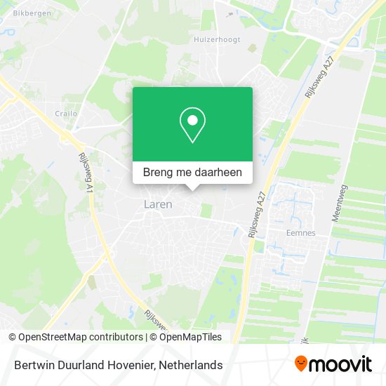 Bertwin Duurland Hovenier kaart