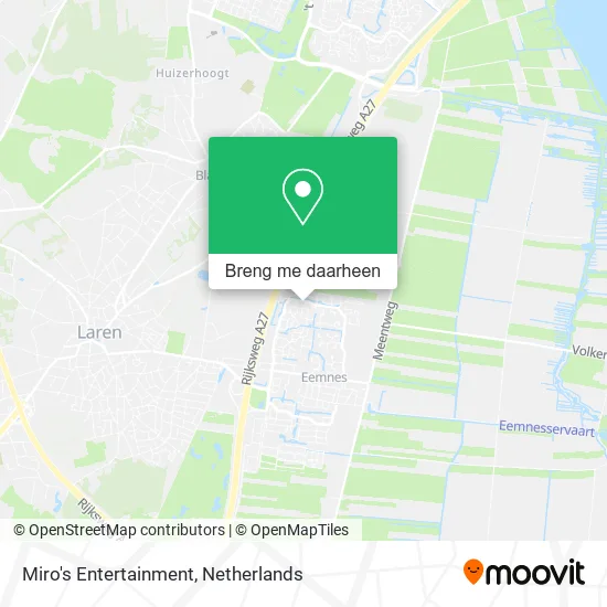 Miro's Entertainment kaart