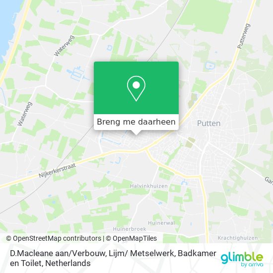 D.Macleane aan / Verbouw, Lijm/ Metselwerk, Badkamer en Toilet kaart