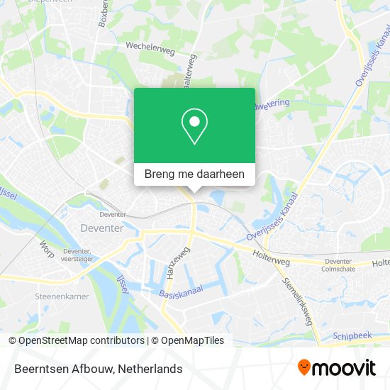 Beerntsen Afbouw kaart