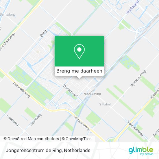 Jongerencentrum de Ring kaart