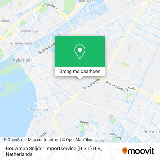 Bouwman Snijder Importservice (B.S.I.) B.V. kaart