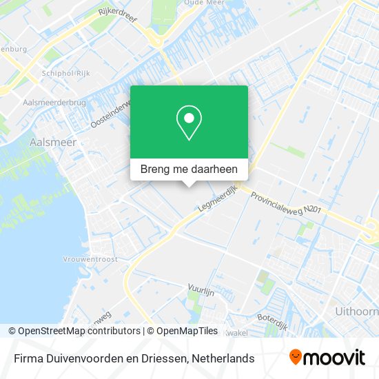 Firma Duivenvoorden en Driessen kaart