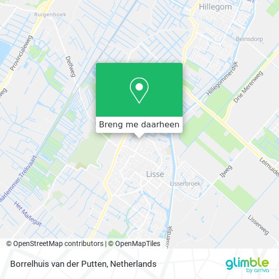 Borrelhuis van der Putten kaart