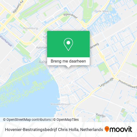 Hovenier-Bestratingsbedrijf Chris Holla kaart