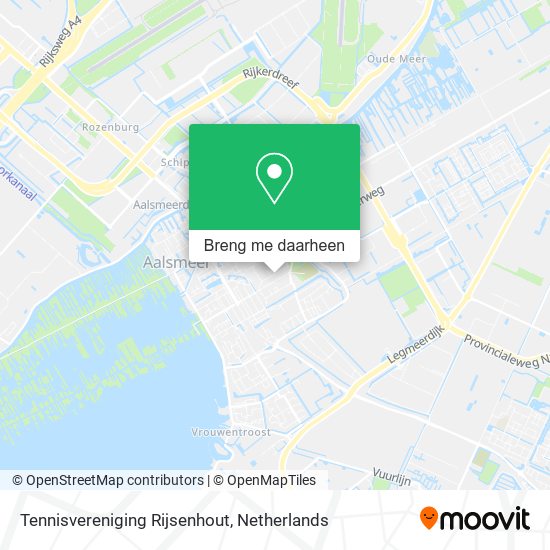 Tennisvereniging Rijsenhout kaart