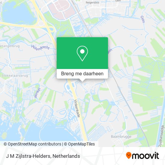 J M Zijlstra-Helders kaart