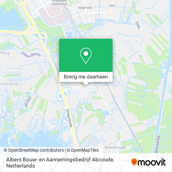 Albers Bouw- en Aannemingsbedrijf Abcoude kaart