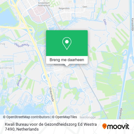 Kwali Bureau voor de Gezondheidszorg Ed Westra 7490 kaart