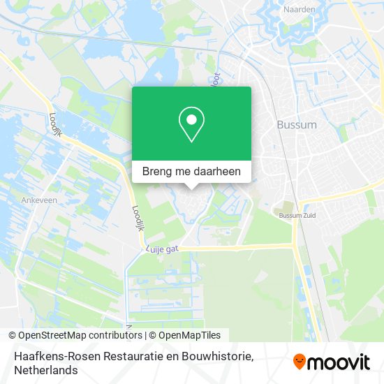 Haafkens-Rosen Restauratie en Bouwhistorie kaart