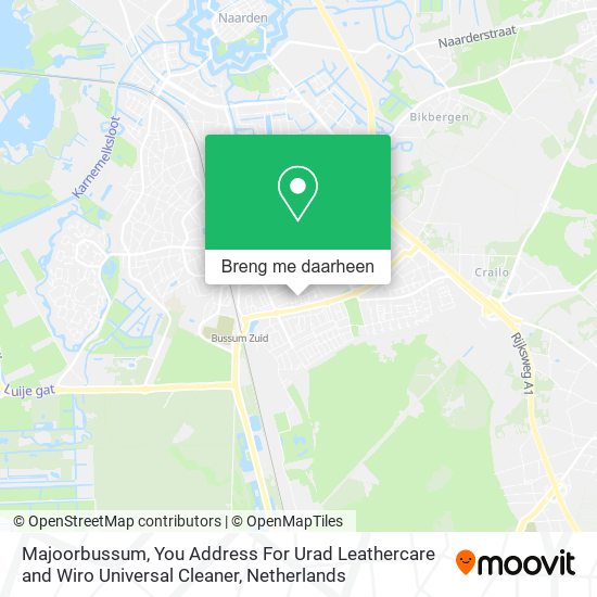 Majoorbussum, You Address For Urad Leathercare and Wiro Universal Cleaner kaart