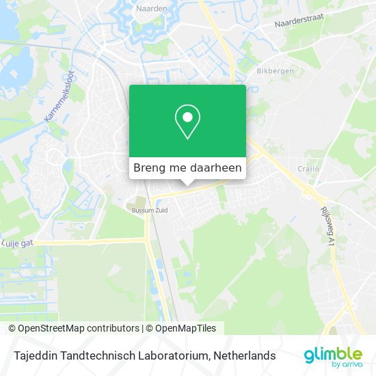 Tajeddin Tandtechnisch Laboratorium kaart