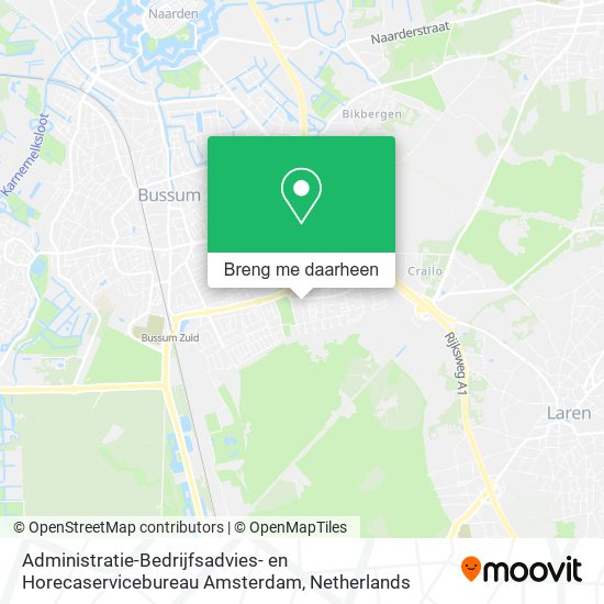 Administratie-Bedrijfsadvies- en Horecaservicebureau Amsterdam kaart