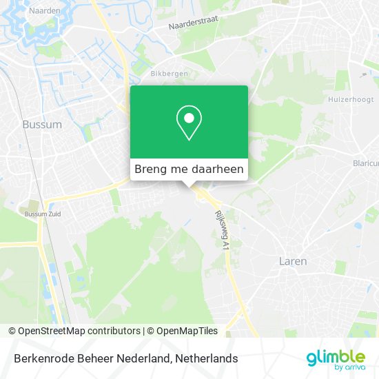 Berkenrode Beheer Nederland kaart