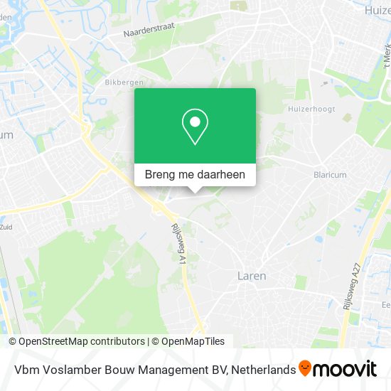 Vbm Voslamber Bouw Management BV kaart