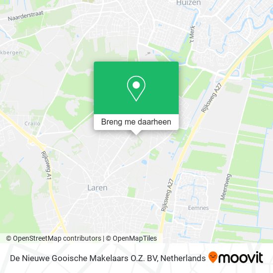 De Nieuwe Gooische Makelaars O.Z. BV kaart