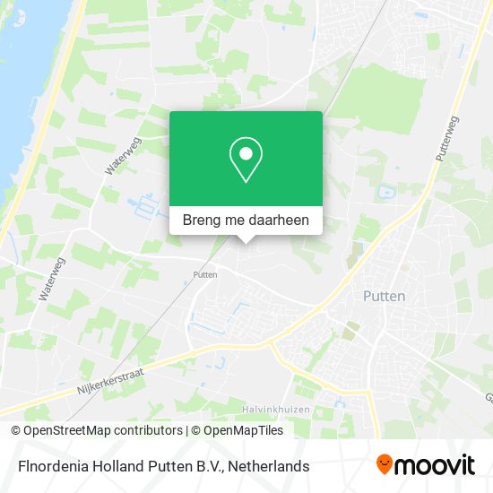 Flnordenia Holland Putten B.V. kaart