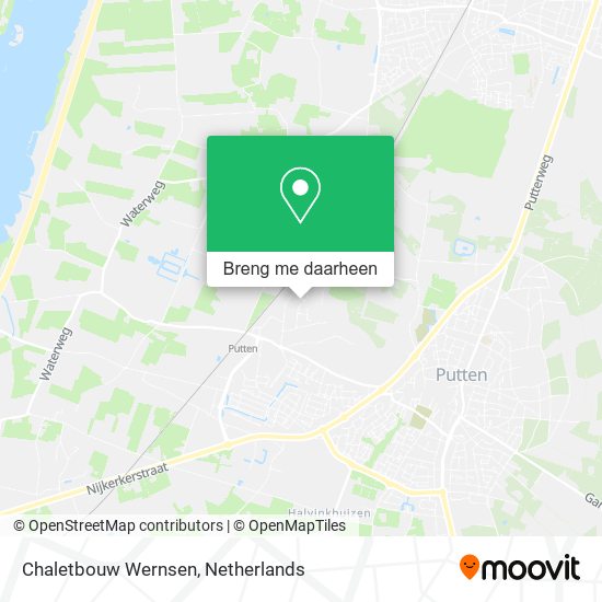 Chaletbouw Wernsen kaart