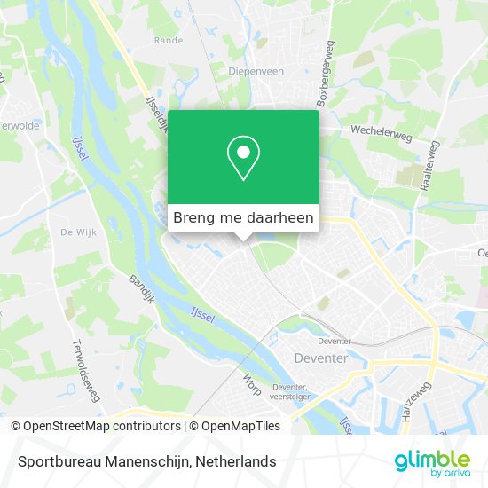 Sportbureau Manenschijn kaart