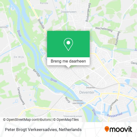 Peter Brogt Verkeersadvies kaart