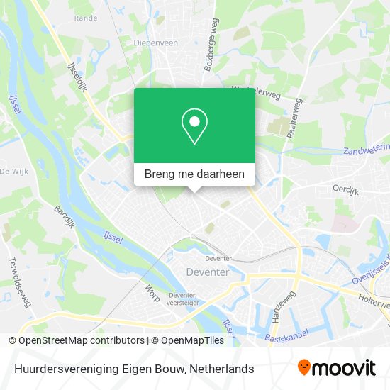 Huurdersvereniging Eigen Bouw kaart