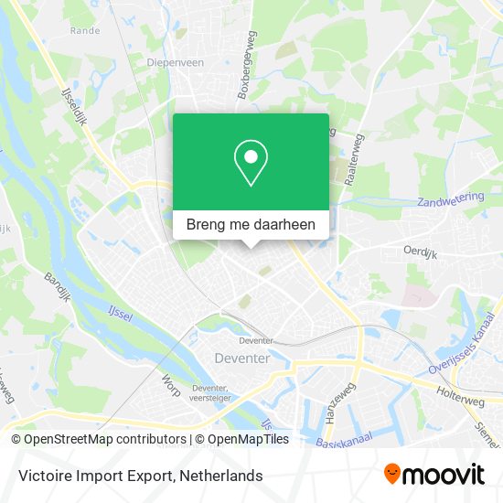 Victoire Import Export kaart