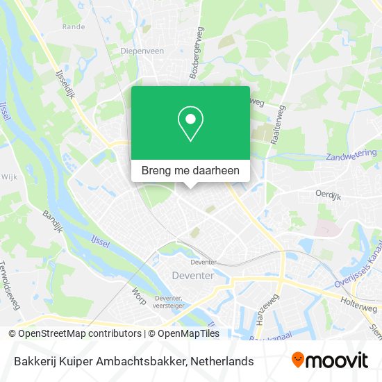 Bakkerij Kuiper Ambachtsbakker kaart