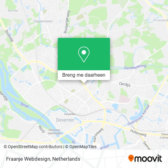 Fraanje Webdesign kaart