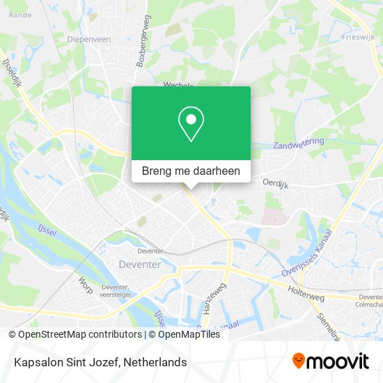 Kapsalon Sint Jozef kaart