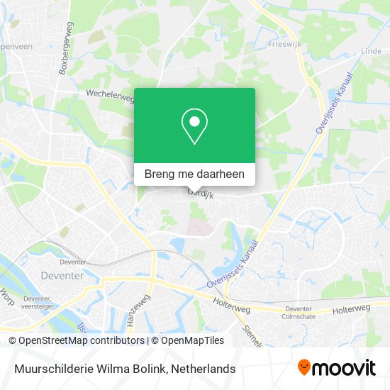 Muurschilderie Wilma Bolink kaart
