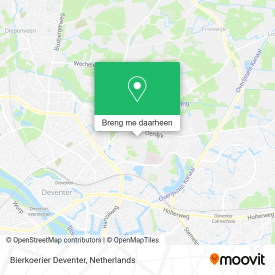 Bierkoerier Deventer kaart